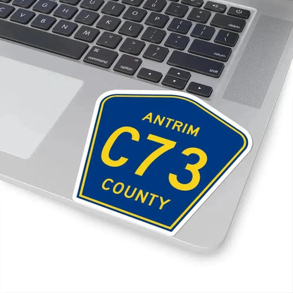 Antrim County C-73 (Michigan) (Road Sign) STICKER Vinyl Kiss-Cut Decal - The Sticker Space
