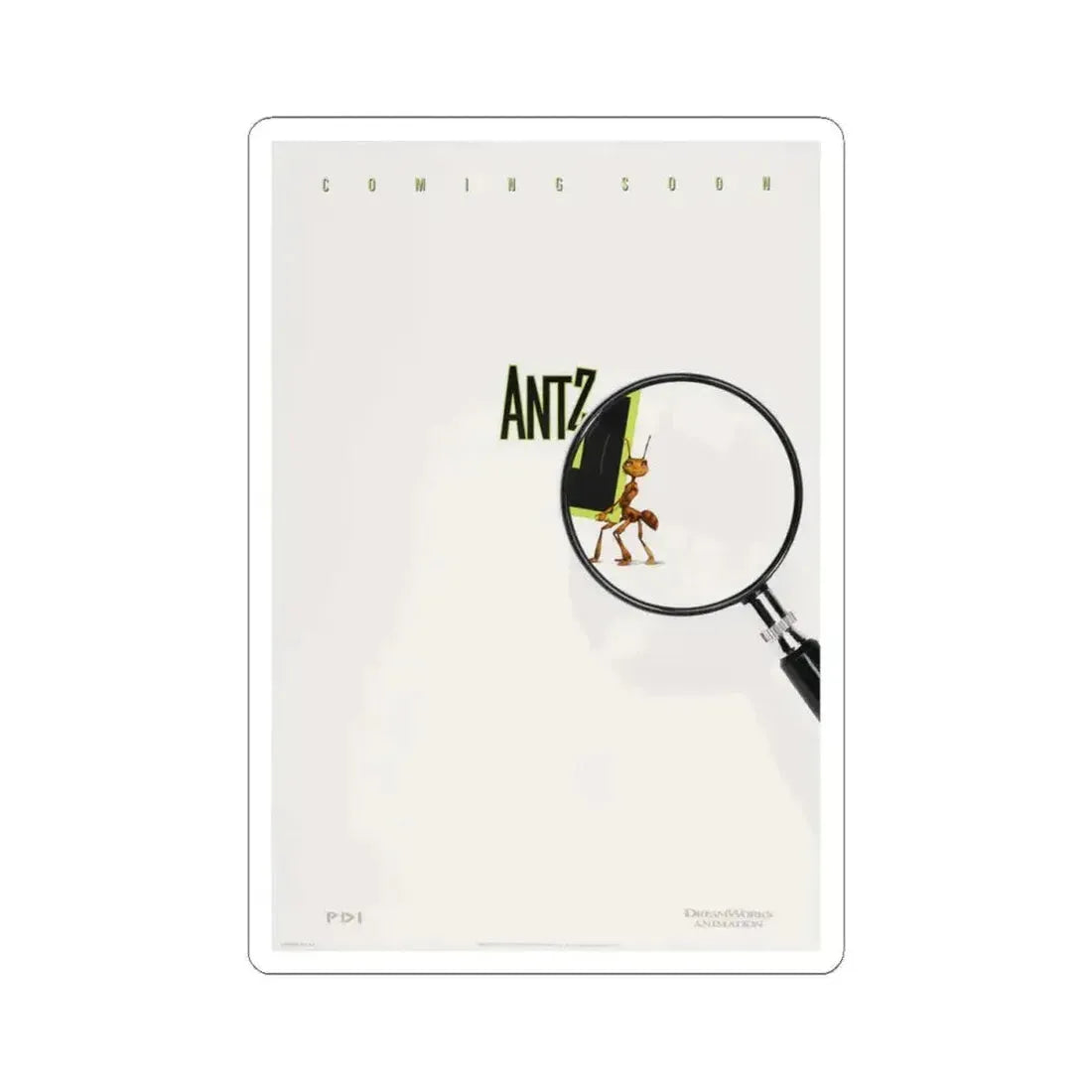 Antz 1998 Movie Poster - STICKER Vinyl Kiss-Cut Decal 4 Inch White - The Sticker Space