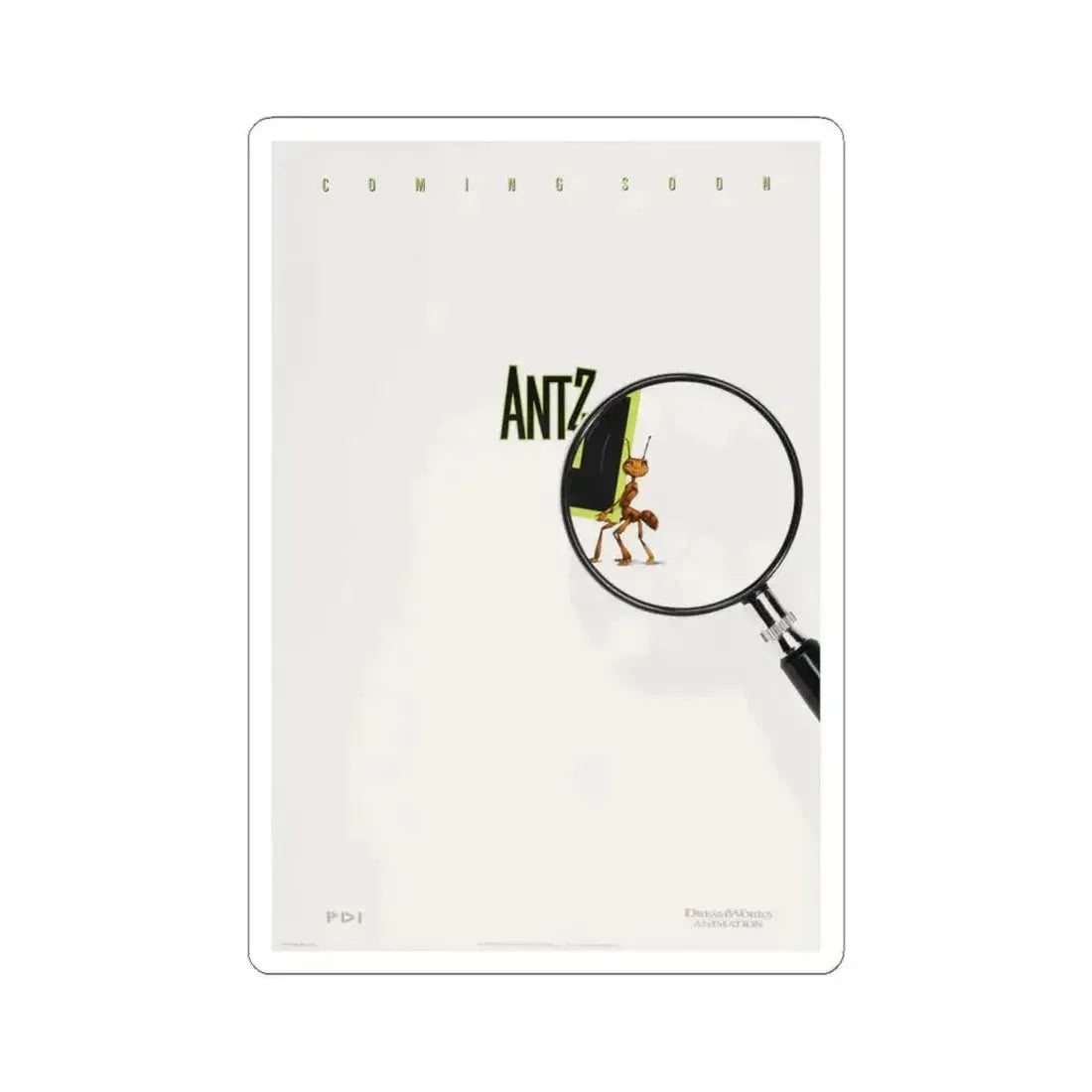 Antz 1998 Movie Poster - STICKER Vinyl Kiss-Cut Decal 6 Inch White - The Sticker Space