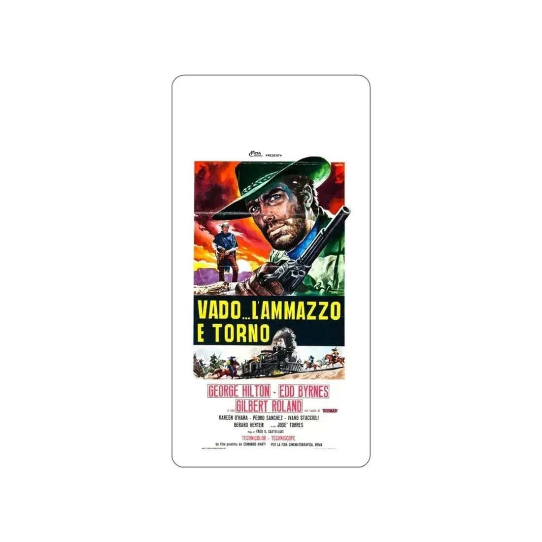 ANY GUN CAN PLAY 1967 Movie Poster STICKER Vinyl Die-Cut Decal 3 Inch - The Sticker Space