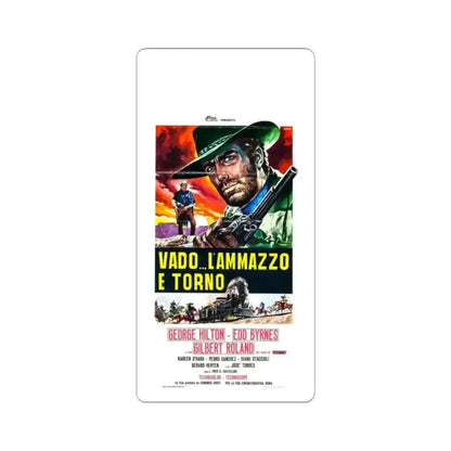 ANY GUN CAN PLAY 1967 Movie Poster - STICKER Vinyl Kiss-Cut Decal 2 Inch White - The Sticker Space