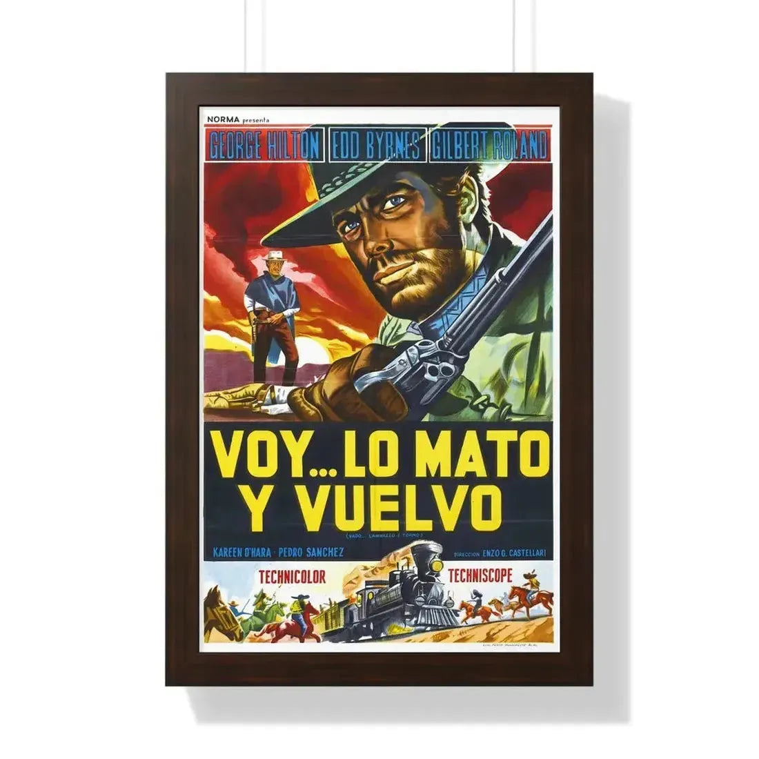 ANY GUN CAN PLAY (2) 1967 - Framed Movie Poster - The Sticker Space