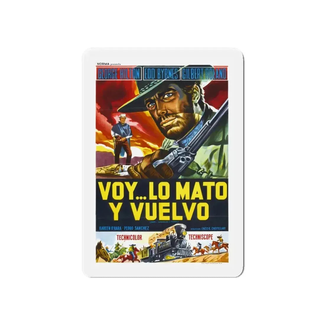 ANY GUN CAN PLAY (2) 1967 Movie Poster - Refrigerator Magnet - The Sticker Space