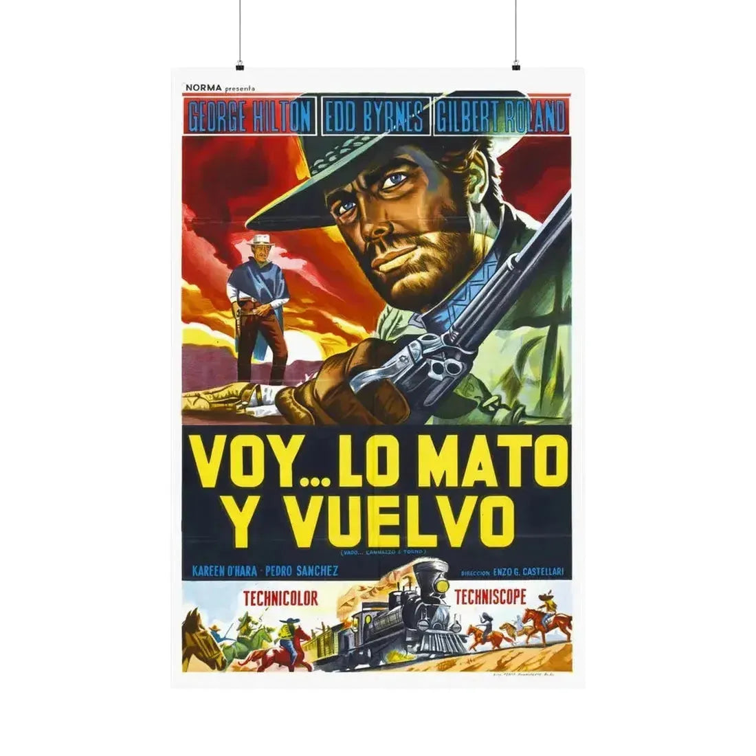 ANY GUN CAN PLAY (2) 1967 - Paper Movie Poster 36" x 54" Matte - The Sticker Space