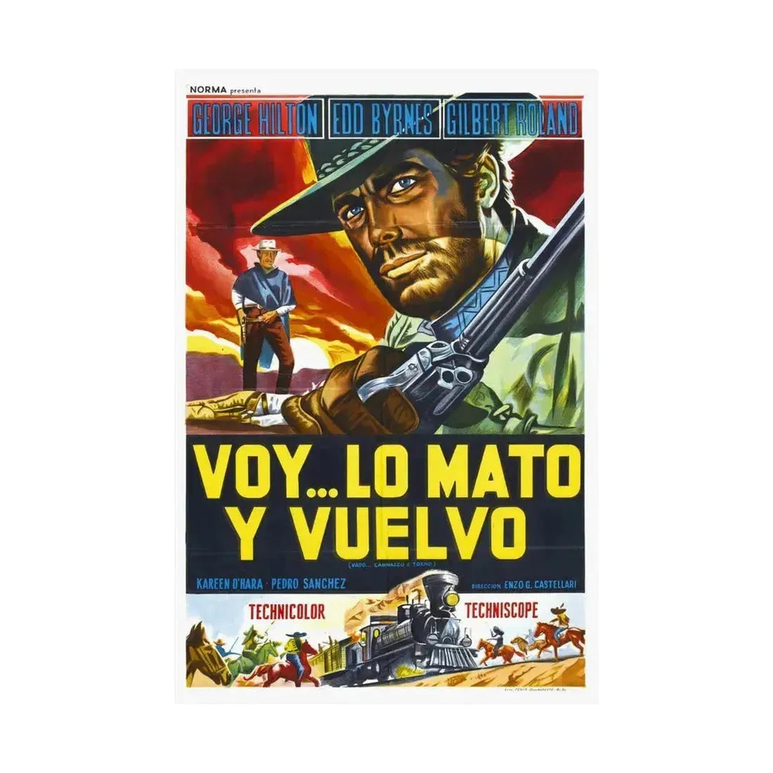 ANY GUN CAN PLAY (2) 1967 - Paper Movie Poster - The Sticker Space