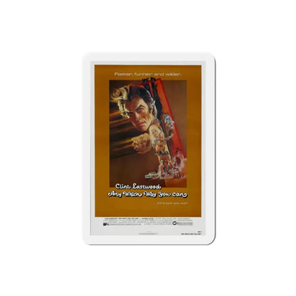 Any Which Way you Can 1980 Movie Poster Refrigerator Magnet 2 Inch - The Sticker Space