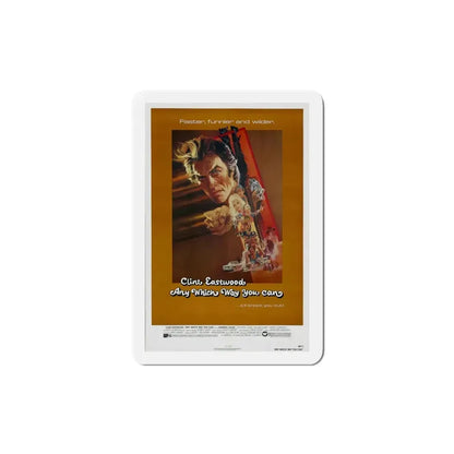 Any Which Way you Can 1980 Movie Poster Refrigerator Magnet - The Sticker Space