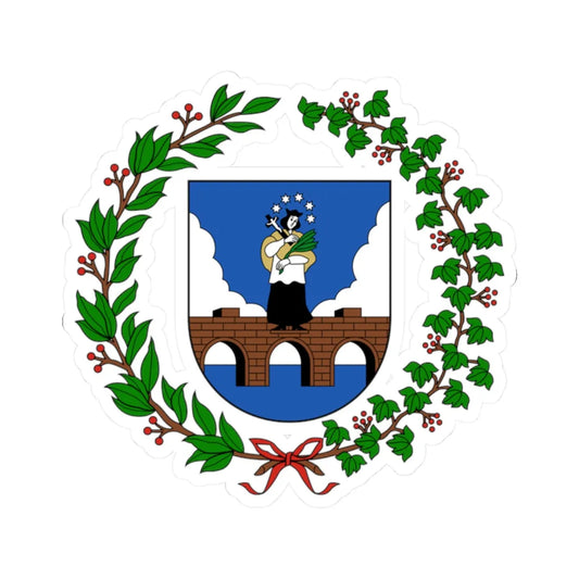 Anykščiai COA great (Lithuania) (Coat of Arms) STICKER Vinyl Kiss-Cut Decal 2 Inch White - The Sticker Space