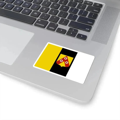 Anzegem vlag (Belgium) STICKER Vinyl Kiss-Cut Decal - The Sticker Space