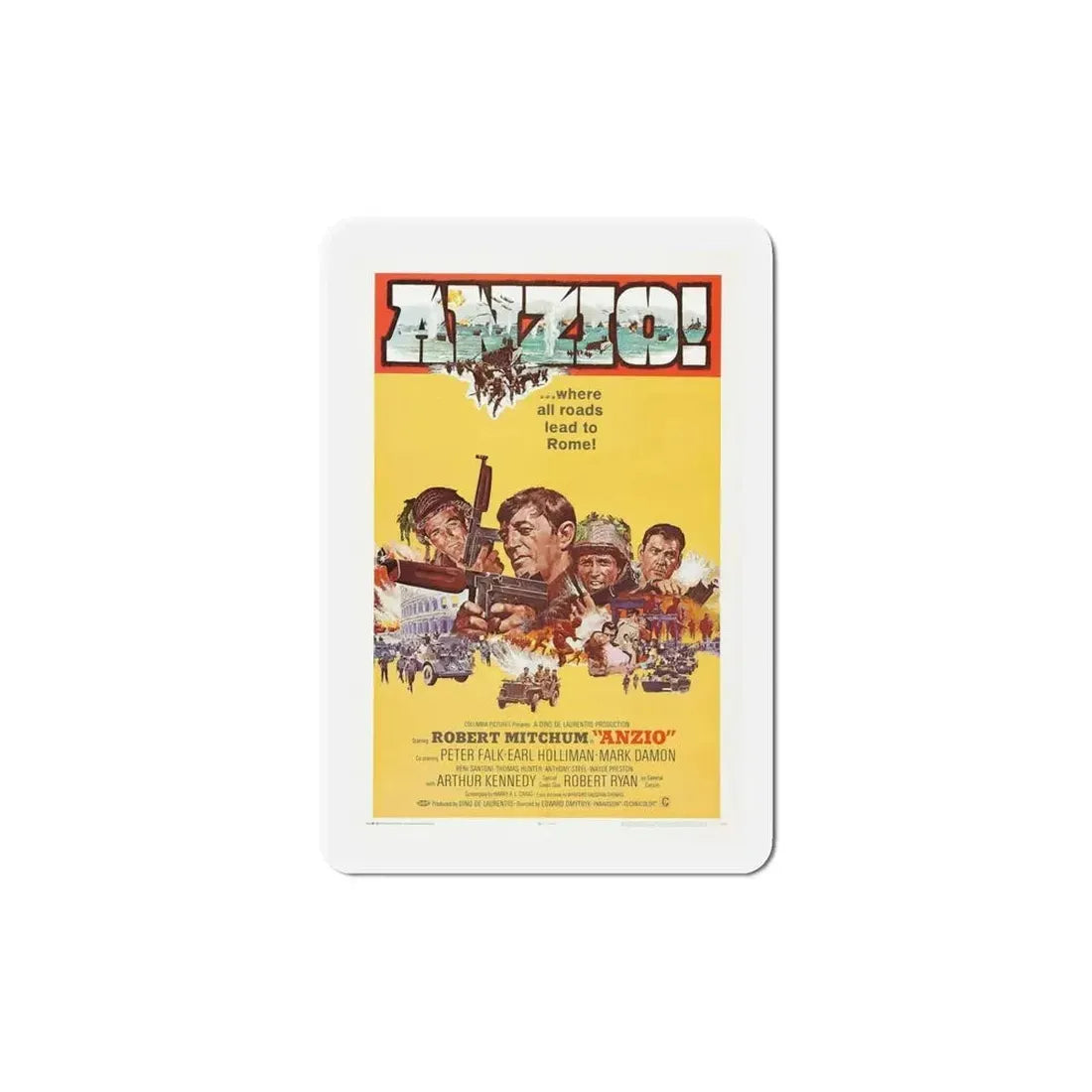 Anzio 1968 Movie Poster Refrigerator Magnet - The Sticker Space