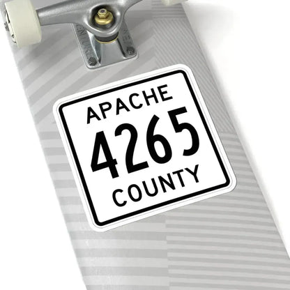Apache County 4265 (Arizona) (Road Sign) STICKER Vinyl Kiss-Cut Decal - The Sticker Space