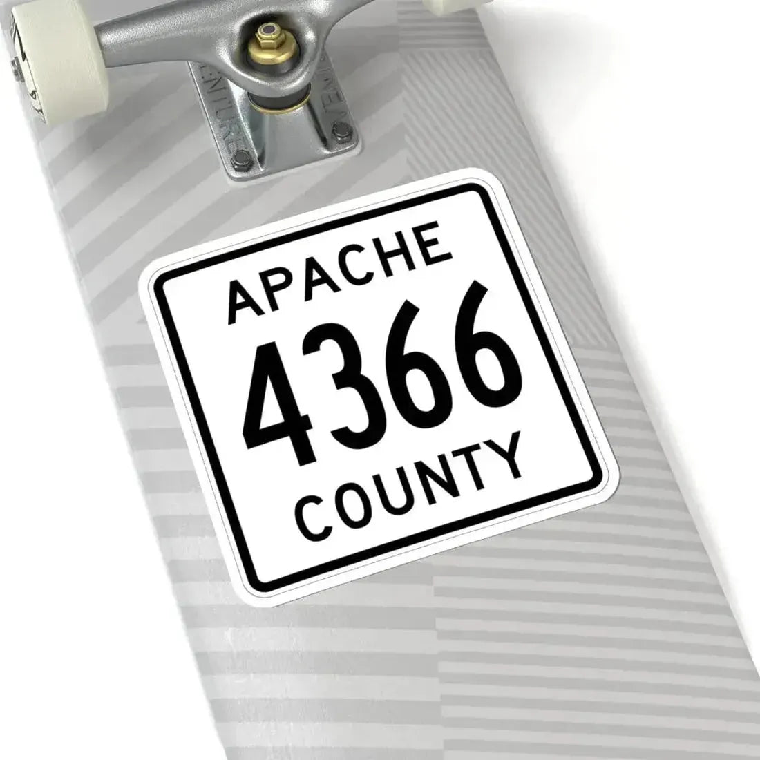 Apache County 4366 (Arizona) (Road Sign) STICKER Vinyl Kiss-Cut Decal - The Sticker Space