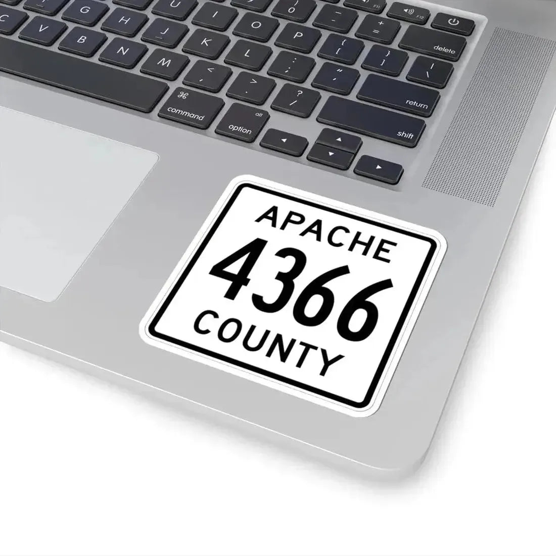 Apache County 4366 (Arizona) (Road Sign) STICKER Vinyl Kiss-Cut Decal - The Sticker Space