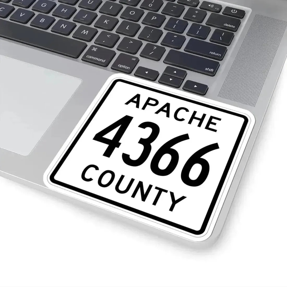 Apache County 4366 (Arizona) (Road Sign) STICKER Vinyl Kiss-Cut Decal - The Sticker Space