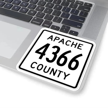 Apache County 4366 (Arizona) (Road Sign) STICKER Vinyl Kiss-Cut Decal - The Sticker Space