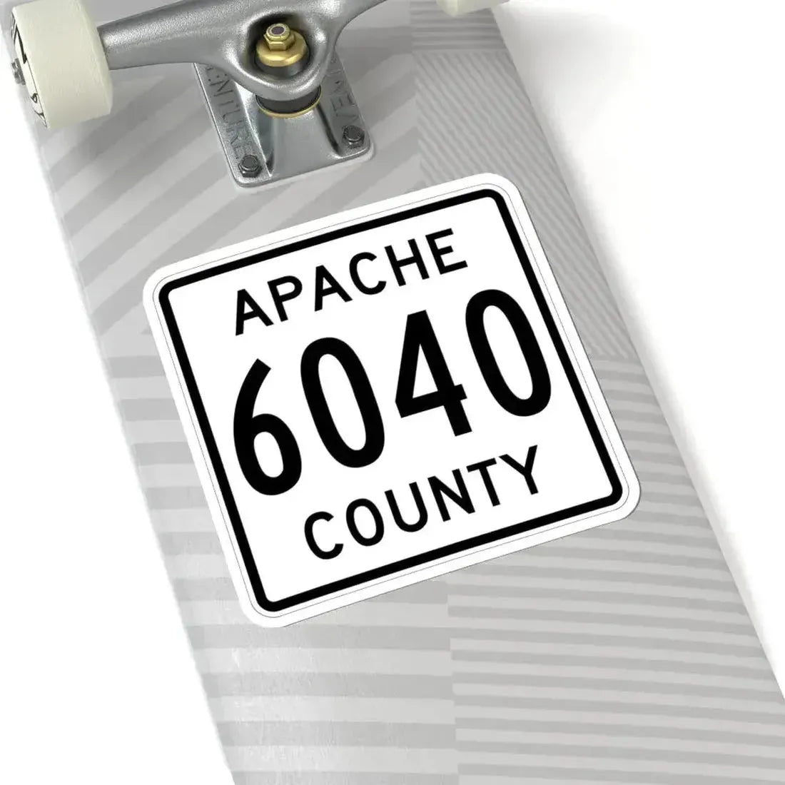 Apache County 6040 (Arizona) (Road Sign) STICKER Vinyl Kiss-Cut Decal - The Sticker Space