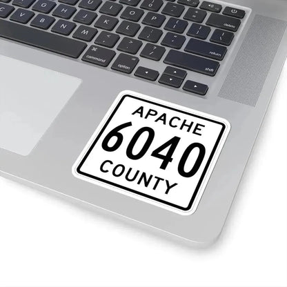 Apache County 6040 (Arizona) (Road Sign) STICKER Vinyl Kiss-Cut Decal - The Sticker Space
