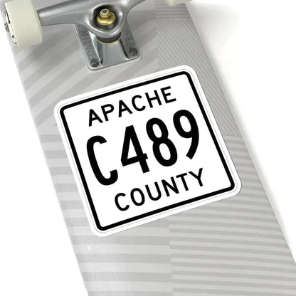 Apache County C489 (Arizona) (Road Sign) STICKER Vinyl Kiss-Cut Decal - The Sticker Space