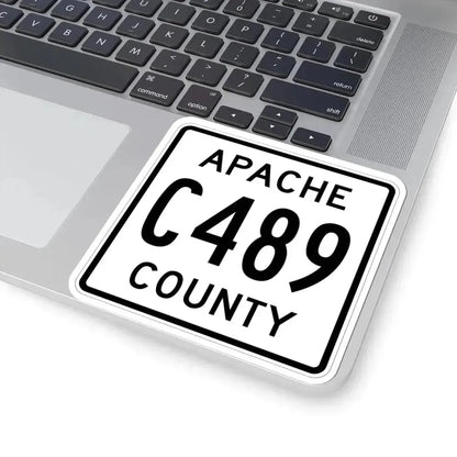 Apache County C489 (Arizona) (Road Sign) STICKER Vinyl Kiss-Cut Decal - The Sticker Space