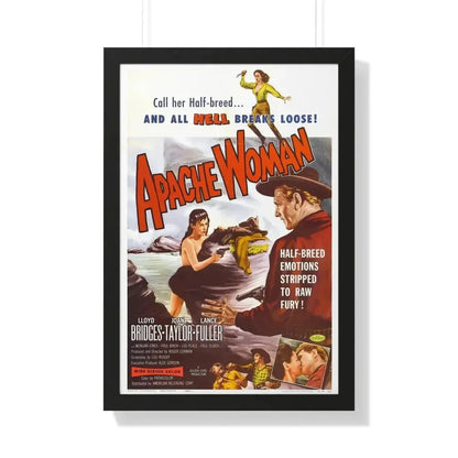 APACHE WOMAN 1955 - Framed Movie Poster - The Sticker Space