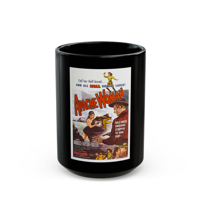 APACHE WOMAN 1955 Movie Poster - Black Coffee Mug-15oz-The Sticker Space