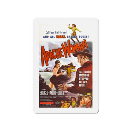 APACHE WOMAN 1955 Movie Poster - Die-Cut Magnet-3" x 3"-The Sticker Space