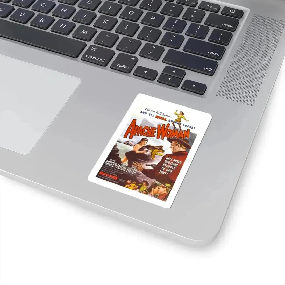 APACHE WOMAN 1955 Movie Poster - STICKER Vinyl Kiss-Cut Decal - The Sticker Space