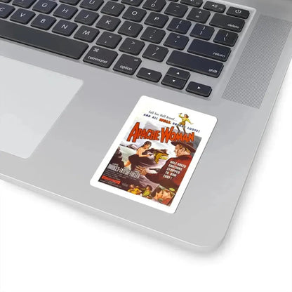 APACHE WOMAN 1955 Movie Poster - STICKER Vinyl Kiss-Cut Decal - The Sticker Space