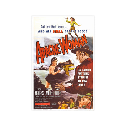 APACHE WOMAN 1955 - Paper Movie Poster-12″ x 18″ (Vertical)-The Sticker Space
