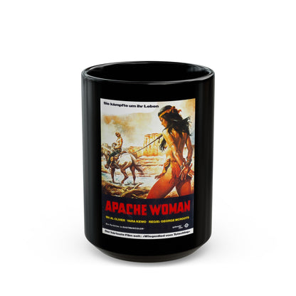 APACHE WOMAN 1976 Movie Poster - Black Coffee Mug-15oz-The Sticker Space