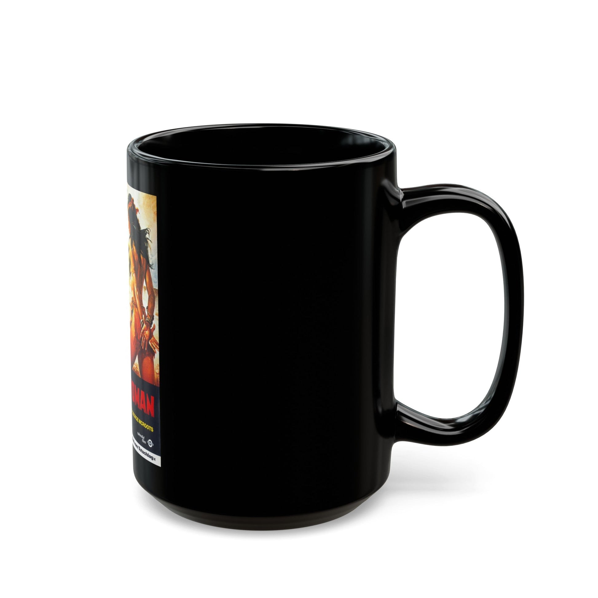 APACHE WOMAN 1976 Movie Poster - Black Coffee Mug-The Sticker Space