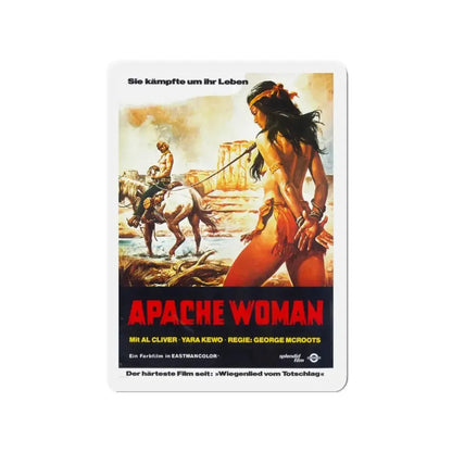 APACHE WOMAN 1976 Movie Poster - Refrigerator Magnet 3 Inch - The Sticker Space