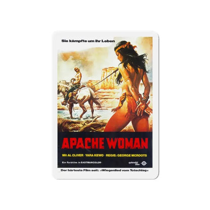 APACHE WOMAN 1976 Movie Poster - Refrigerator Magnet 6 Inch - The Sticker Space