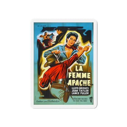 APACHE WOMAN (FRENCH) 1955 Movie Poster - Refrigerator Magnet - The Sticker Space
