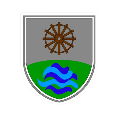 Apače (Slovenia) (Coat of Arms) STICKER Vinyl Kiss-Cut Decal 2 Inch White - The Sticker Space