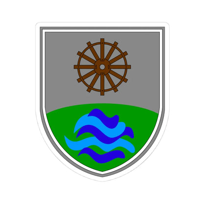 Apače (Slovenia) (Coat of Arms) STICKER Vinyl Kiss-Cut Decal 4 Inch White - The Sticker Space