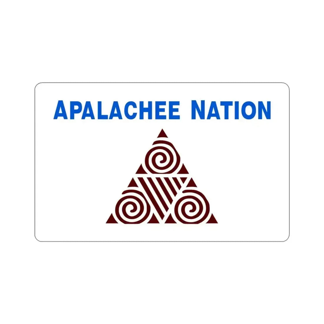 Apalachee Nation Flag STICKER Vinyl Die-Cut Decal 3 Inch - The Sticker Space