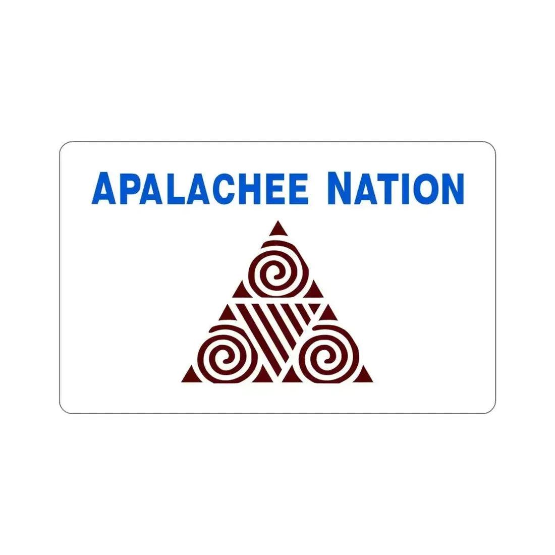 Apalachee Nation Flag STICKER Vinyl Die-Cut Decal 6 Inch - The Sticker Space