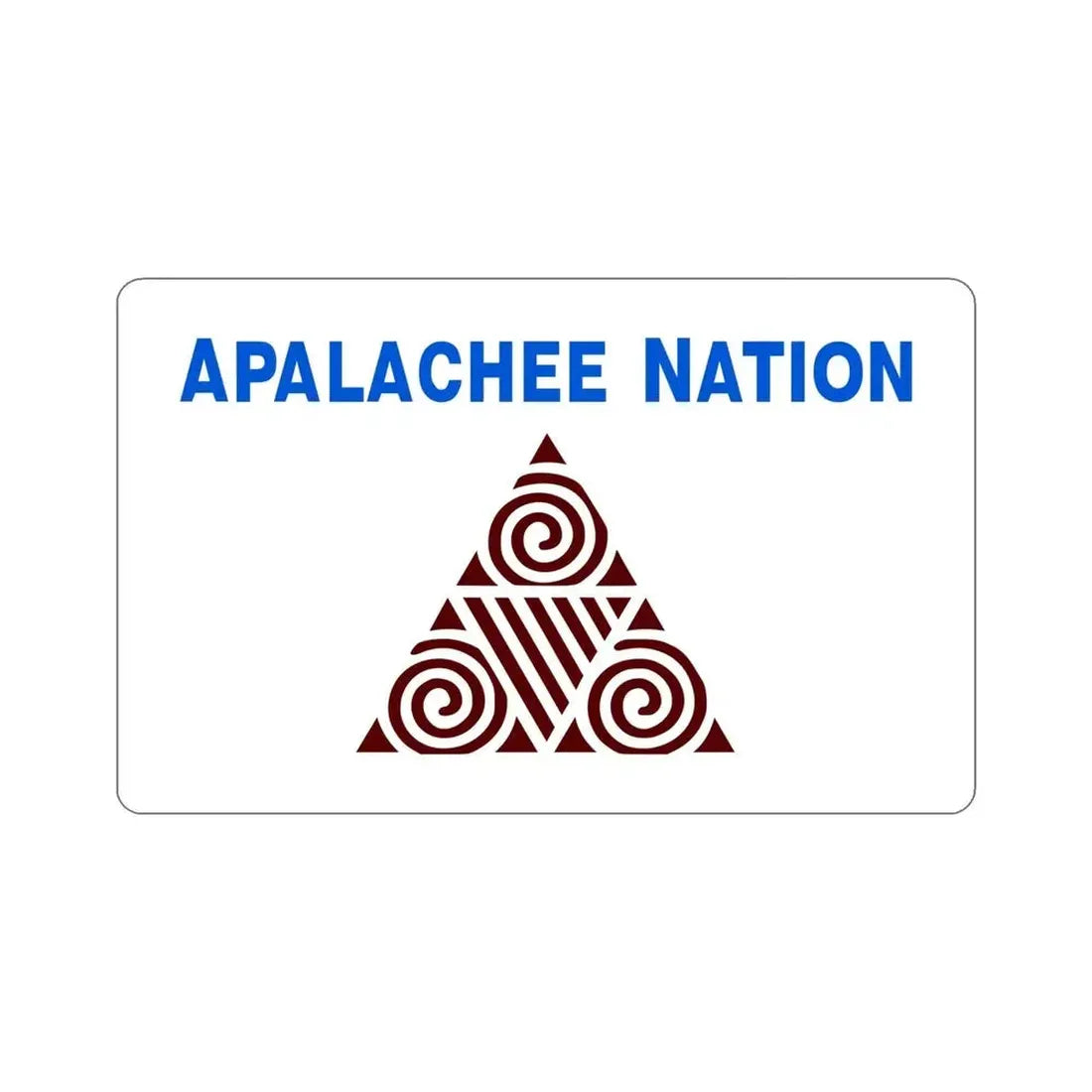 Apalachee Nation Flag STICKER Vinyl Die-Cut Decal - The Sticker Space