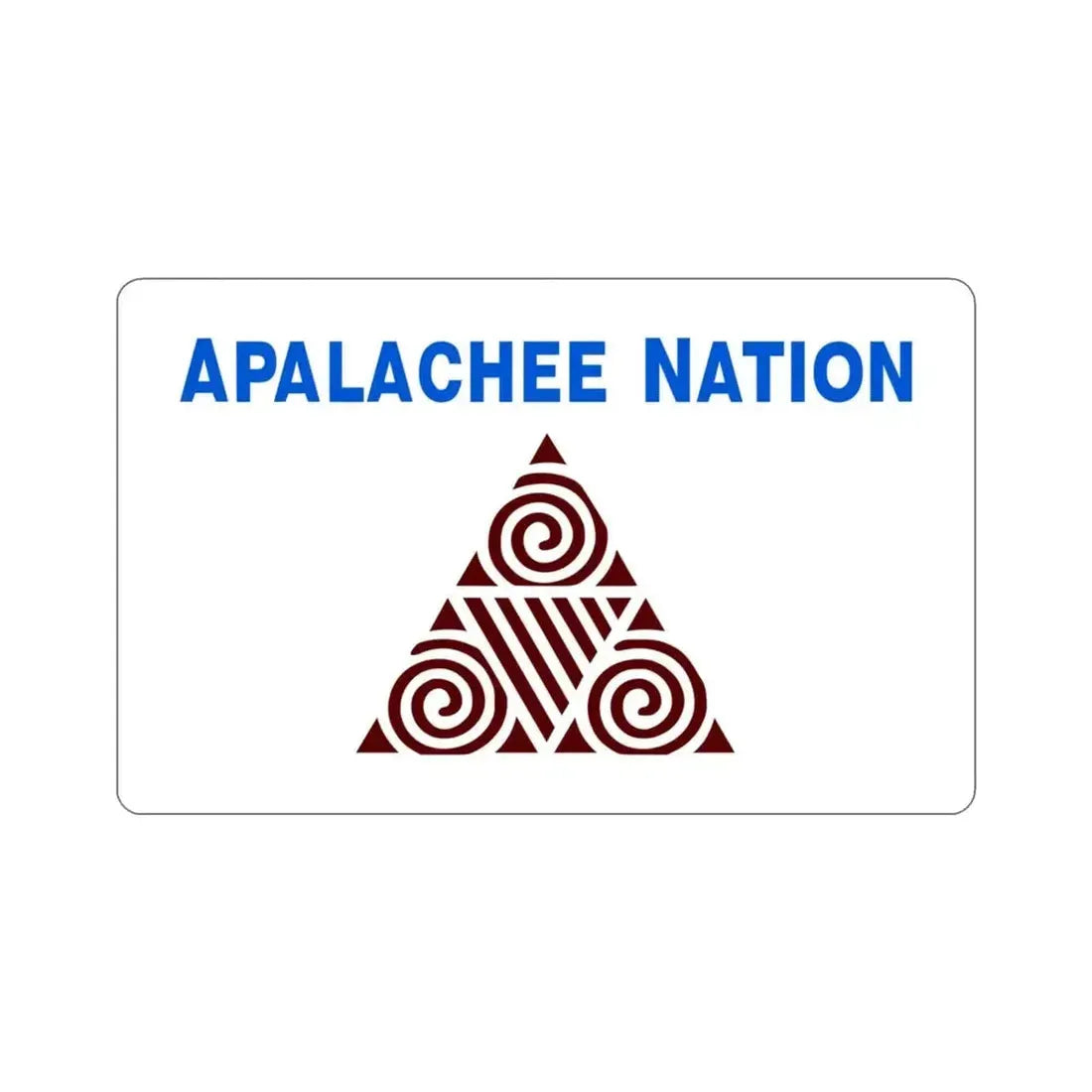 Apalachee Nation Flag STICKER Vinyl Die-Cut Decal - The Sticker Space