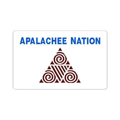 Apalachee Nation flag (United States) STICKER Vinyl Kiss-Cut Decal 4 Inch White - The Sticker Space