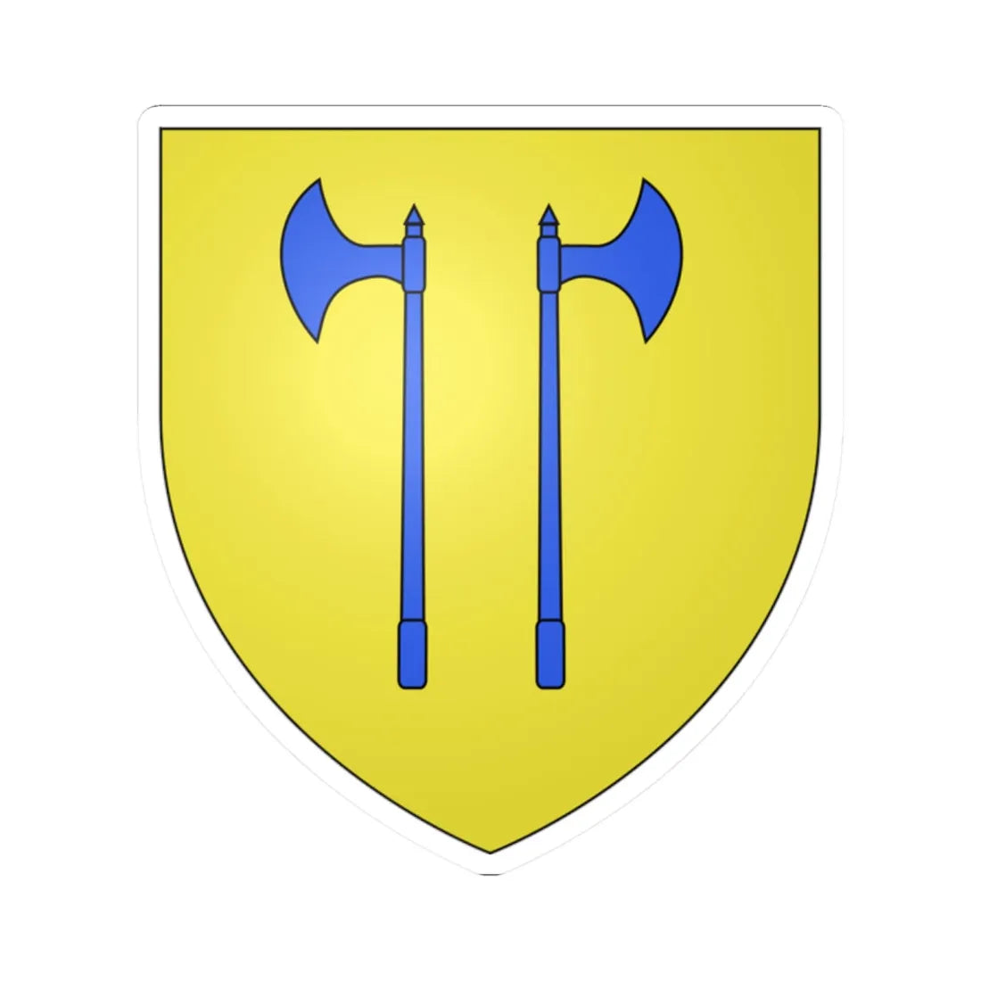 Apchier ancien (France) (Coat of Arms) STICKER Vinyl Kiss-Cut Decal 2 Inch White - The Sticker Space