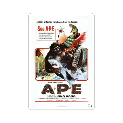 Ape 1976 Movie Poster STICKER Vinyl Die-Cut Decal - The Sticker Space