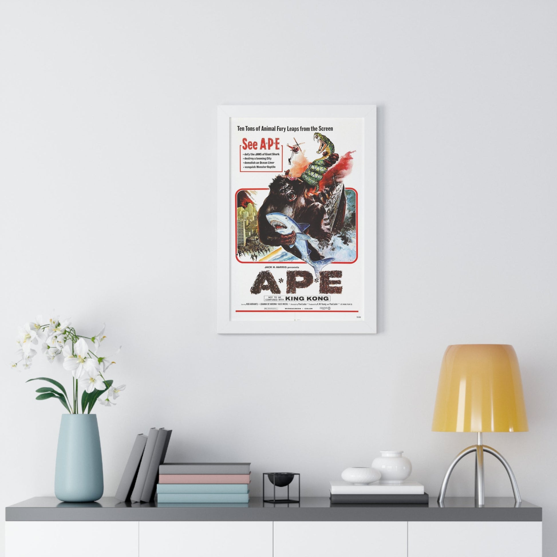 APE (KINGKONG, A-P-E) 1976 - Framed Movie Poster-The Sticker Space