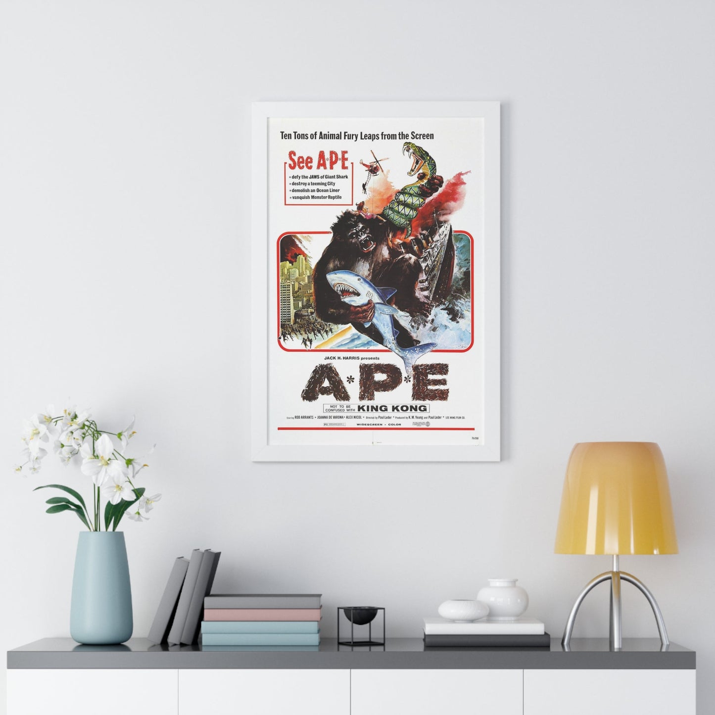 APE (KINGKONG, A-P-E) 1976 - Framed Movie Poster-The Sticker Space