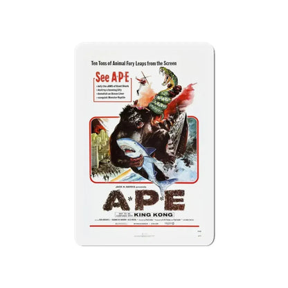 APE (KINGKONG, A-P-E) 1976 Movie Poster - Refrigerator Magnet - The Sticker Space