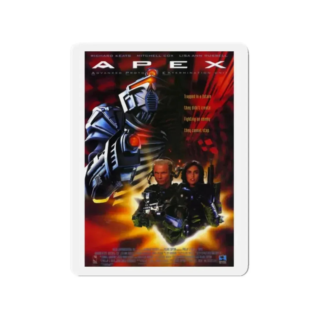 A.P.E.X. 1994 Movie Poster - Refrigerator Magnet 2 Inch - The Sticker Space