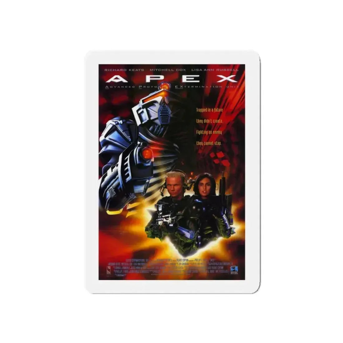 A.P.E.X. 1994 Movie Poster - Refrigerator Magnet 5 Inch - The Sticker Space