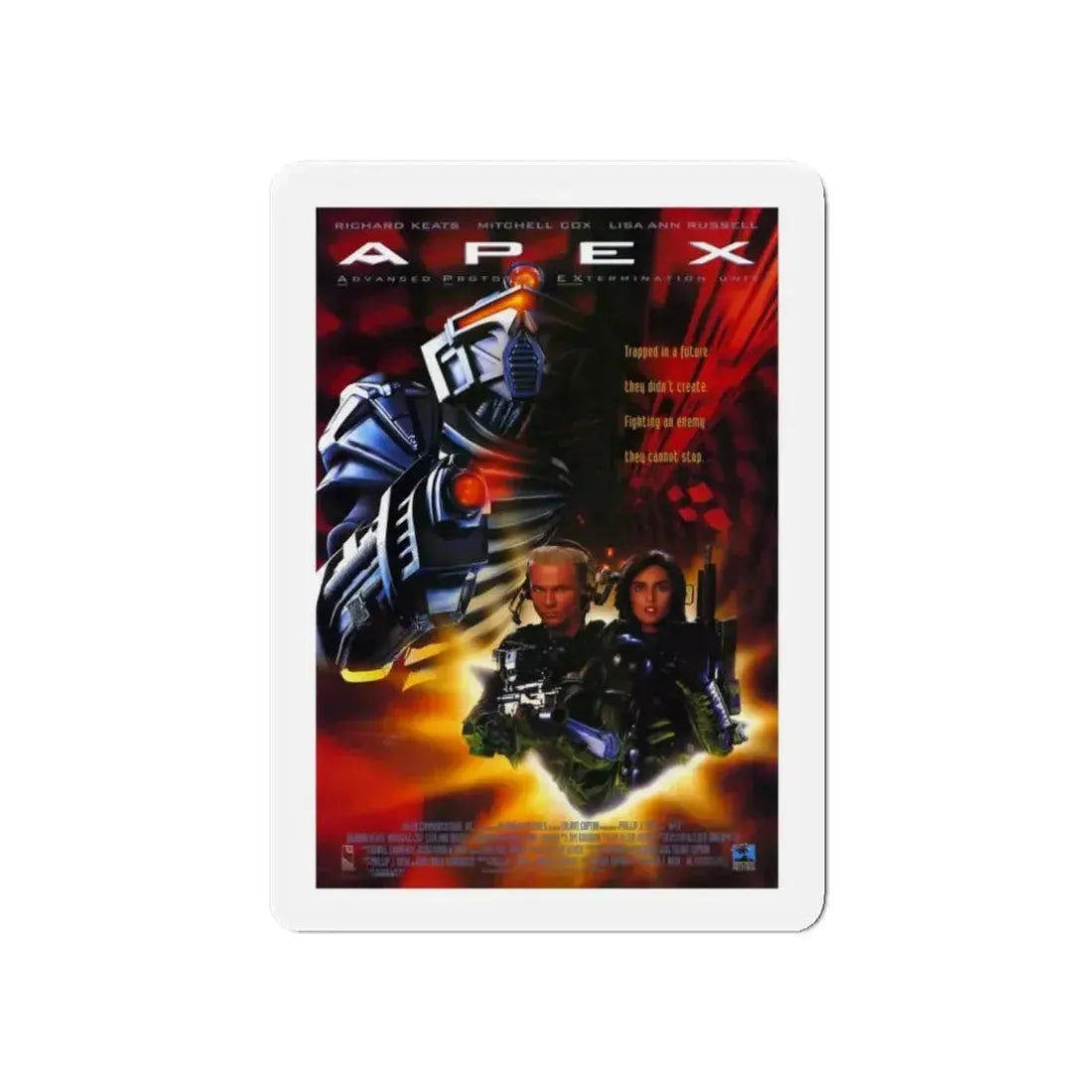 A.P.E.X. 1994 Movie Poster - Refrigerator Magnet - The Sticker Space
