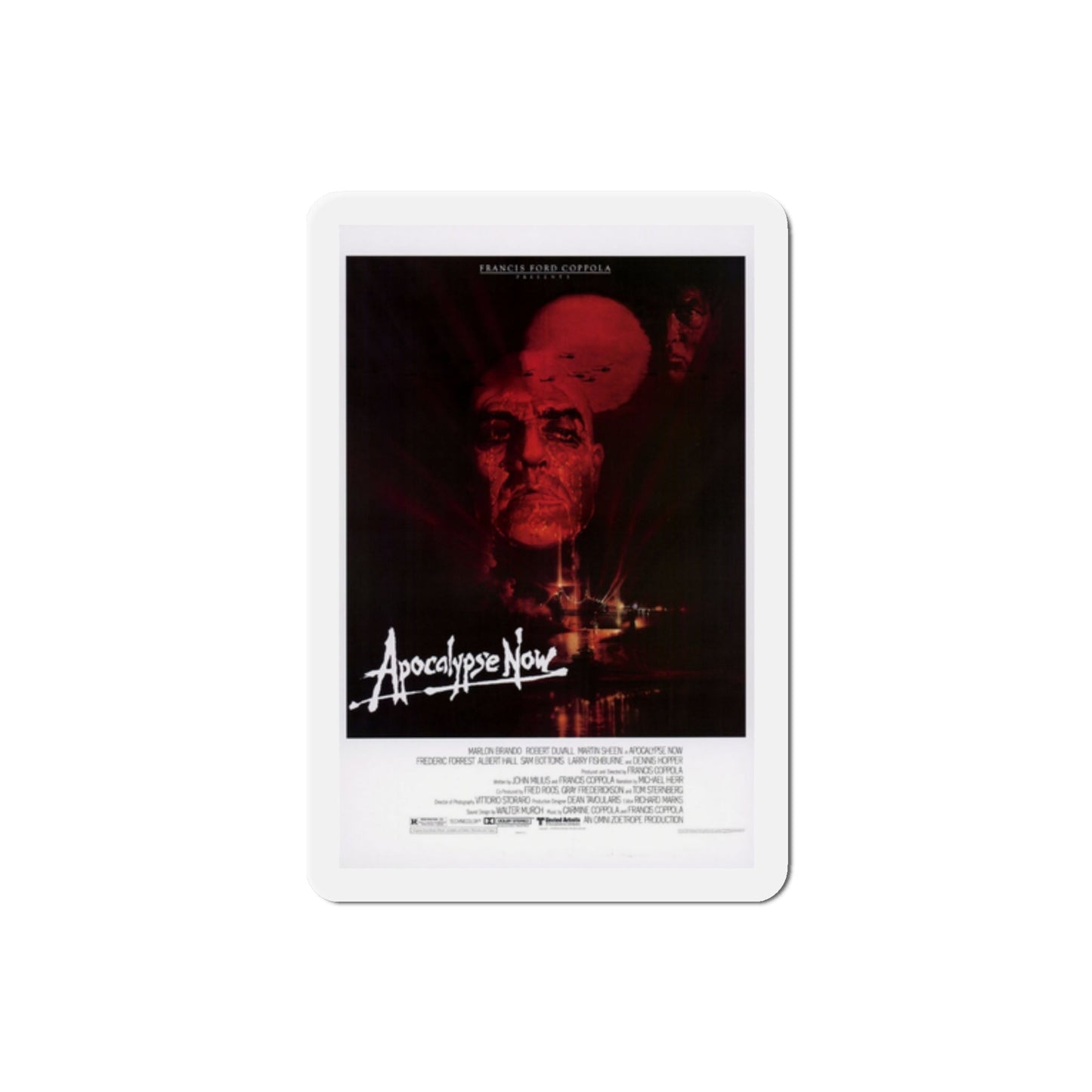 Apocalypse Now 1979 Movie Poster Die-Cut Magnet-2 Inch-The Sticker Space